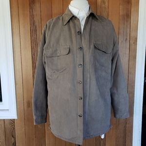 Covington Light Brown Polyester Button Up Jacket